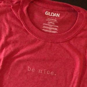 Custom made new t-shirt. Be nice.